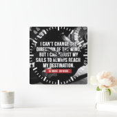 Bodybuilding Workout Motivatie woorden Vierkante Klok (Huis)