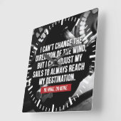 Bodybuilding Workout Motivatie woorden Vierkante Klok (Hoek)