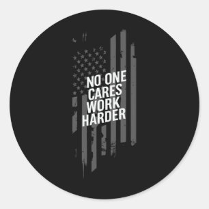 Bodybuilding Workout Niemand Maakt Zich Zorgen Wer Ronde Sticker