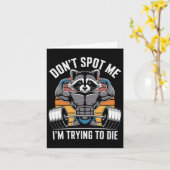 Bodybuilding Workout Spot me niet Ik probeer het t Kaart (Gele Bloem)