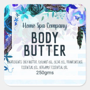 bodybutter vierkante sticker