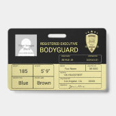 Bodyguard Badge (Achterkant)