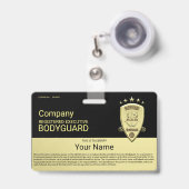 Bodyguard Badge (Voorzijde met uittrekbare clip)