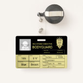 Bodyguard Badge (Achterkant met intrekbare)