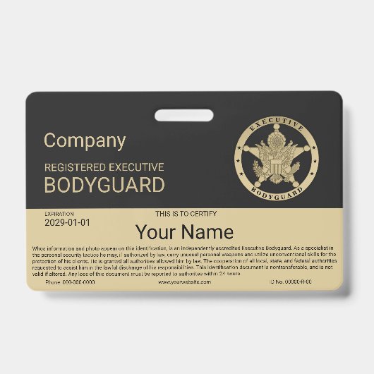 Bodyguard Badge (Front)