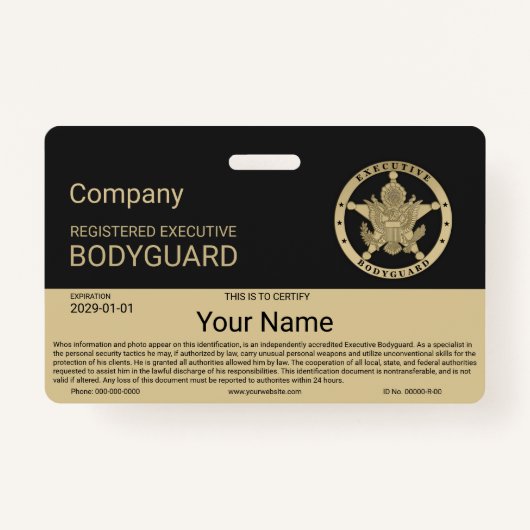 Bodyguard Badge (Voorkant)