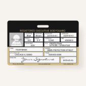 Bodyguard Badge (Achterkant)