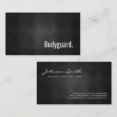 Bodyguard Cool Black Metal Simpliciet Visitekaartje (Voorkant / Achterkant)