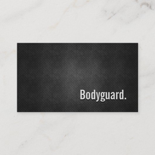 Bodyguard Cool Black Metal Simpliciet Visitekaartje (Voorkant)