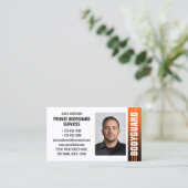 Bodyguard Security Services Guard ID Foto Sinaasap Visitekaartje (Staand voorkant)