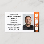 Bodyguard Security Services Guard ID Foto Sinaasap Visitekaartje (Voorkant)