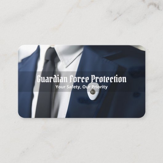 Bodyguard Visitekaartje (Voorkant)