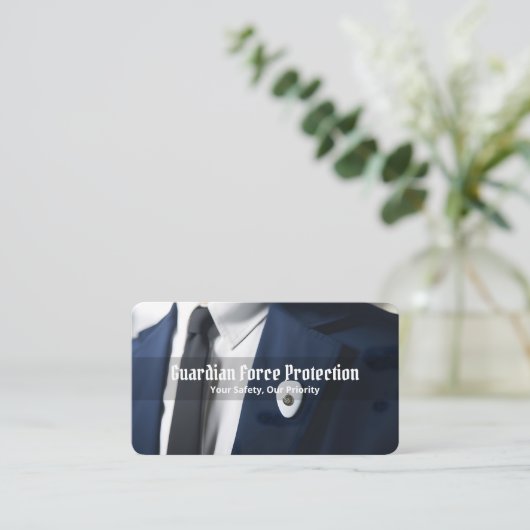 Bodyguard Visitekaartje (Staand voorkant)