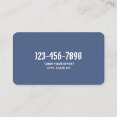 Bodyguard Visitekaartje (Achterkant)