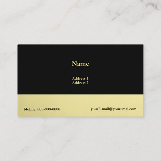 Bodyguard Visitekaartje (Achterkant)