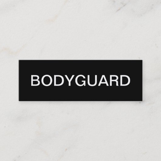 Bodyguard Visitekaartjes (Voorkant)