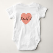 Bodypakje voor baby unisex in katoen romper (Achterkant)