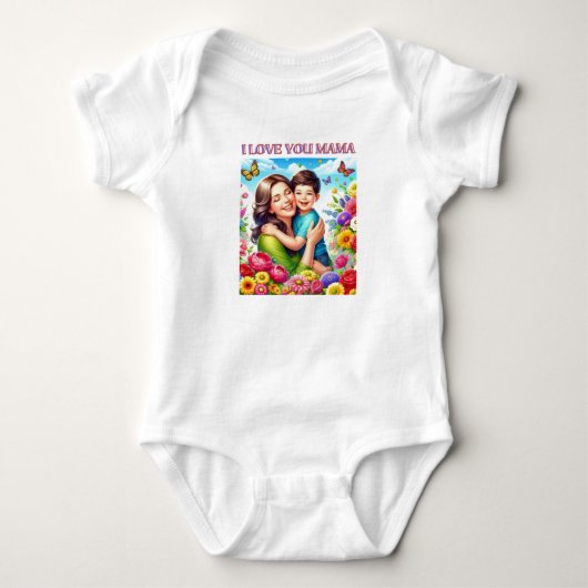 BODYPAKKET Ik hou van je mama Romper (Voorkant)
