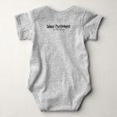 Bodysuit Baby van onderwijspsycholoog (Achterkant)