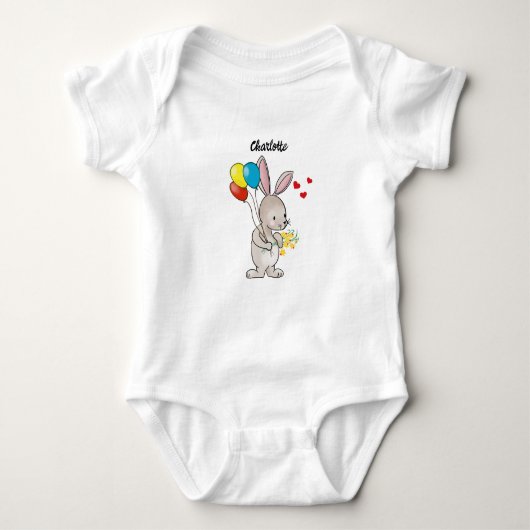 Bodysuit Bunny met ballonnen (Voorkant)