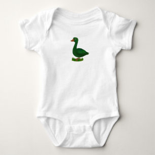 Bodysuit - Gedrukt met een charmante groene eend