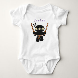 Bodysuit grappig, ninja . baby bodysuit