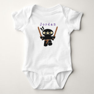 Bodysuit grappig, ninja . baby bodysuit