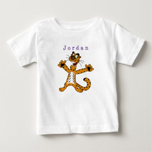 bodysuit is grappig, kattentijger ... baby bodysui (Voorkant)
