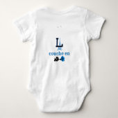 Bodysuit "LA couche en roos" (Achterkant)