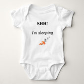 Bodysuit - SHH ik slaap zzz Baby Fox (Voorkant)