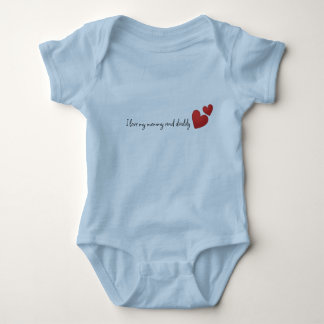 Bodysuits "Ik hou van mijn papa en mama"