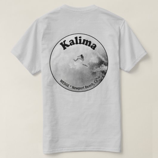 Bodysurfer Wipeout (Kalima) T-shirt (Design achterkant)