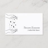 Bodywork Energy Healer Hands Visitekaartje (Voorkant)