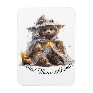 Boe! Beer vooruit! Knuffel Beer. Ghost Teddy Magneet