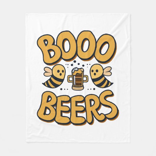 Boe Bijen Fleece Deken (Voorkant)