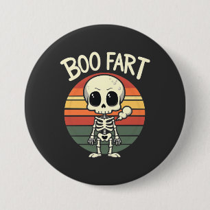 Boe boer Grappige Spookachtige Pastel Geest Goth R Ronde Button 7,6 Cm