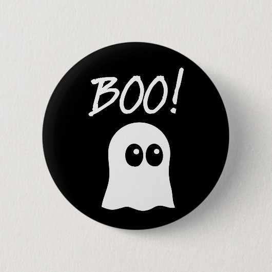 Boe! Cute Ghost Ronde Button 5,7 Cm (Voorkant)