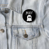 Boe! Cute Ghost Ronde Button 5,7 Cm (In situ)