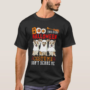 Boe, dit is mijn Halloween-kostuum Drie Corgi-hond T-shirt
