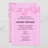 Boe en Stippen uitnodiging ter gelegenheid van de (Voorkant / Achterkant)