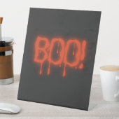 Boe! - enge sfeer👻 reclamebord met voetstuk (Insitu)