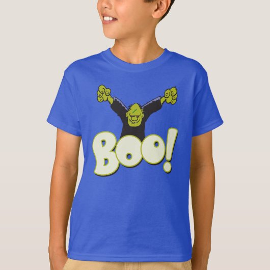 BOE! Frankenstein Monster Halloween Cartoon T-shirt (Voorkant)