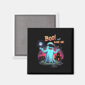 Boe! Game On! Spooky Gamer Ghost met Controller H Magneet (Voorkant / Achterkant)