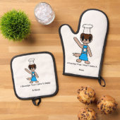 Boe gebeurt ovenwant & pannenlap set (Top down)
