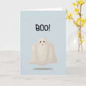 Boe! Ghost-Wenskaart Kaart (Gele Bloem)