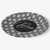 Boe! Gothic Skull Damask Paper Bord (Gekanteld)