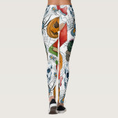 Boe! Grappig Halloween Ghost leesboek Leggings (Achterkant)