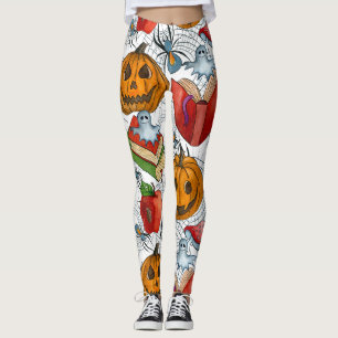 Boe! Grappig Halloween Ghost leesboek Leggings
