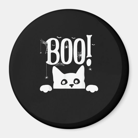 Boe! Grappig Verbergen Peekabo Scary Halloween Magneet (Voorkant)