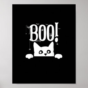 Boe! Grappig Verbergen Peekabo Scary Halloween Poster
